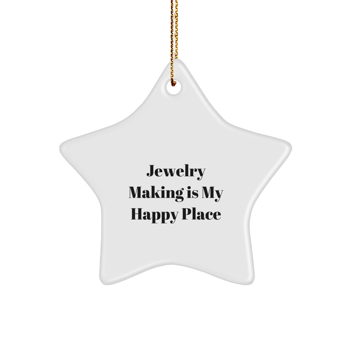 Jewelry Making Keepsake Star Ornament for Him Christmas Gift - Image 1