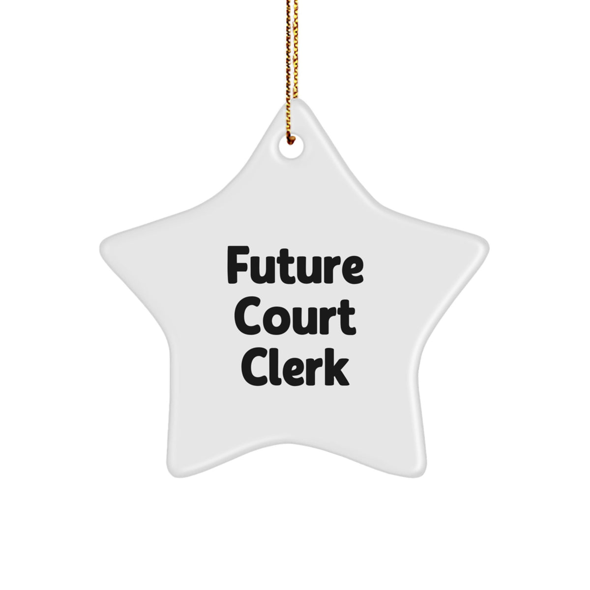 Christmas Ornament Future Court Clerk Collectible Gift for Neighbors - Image 1