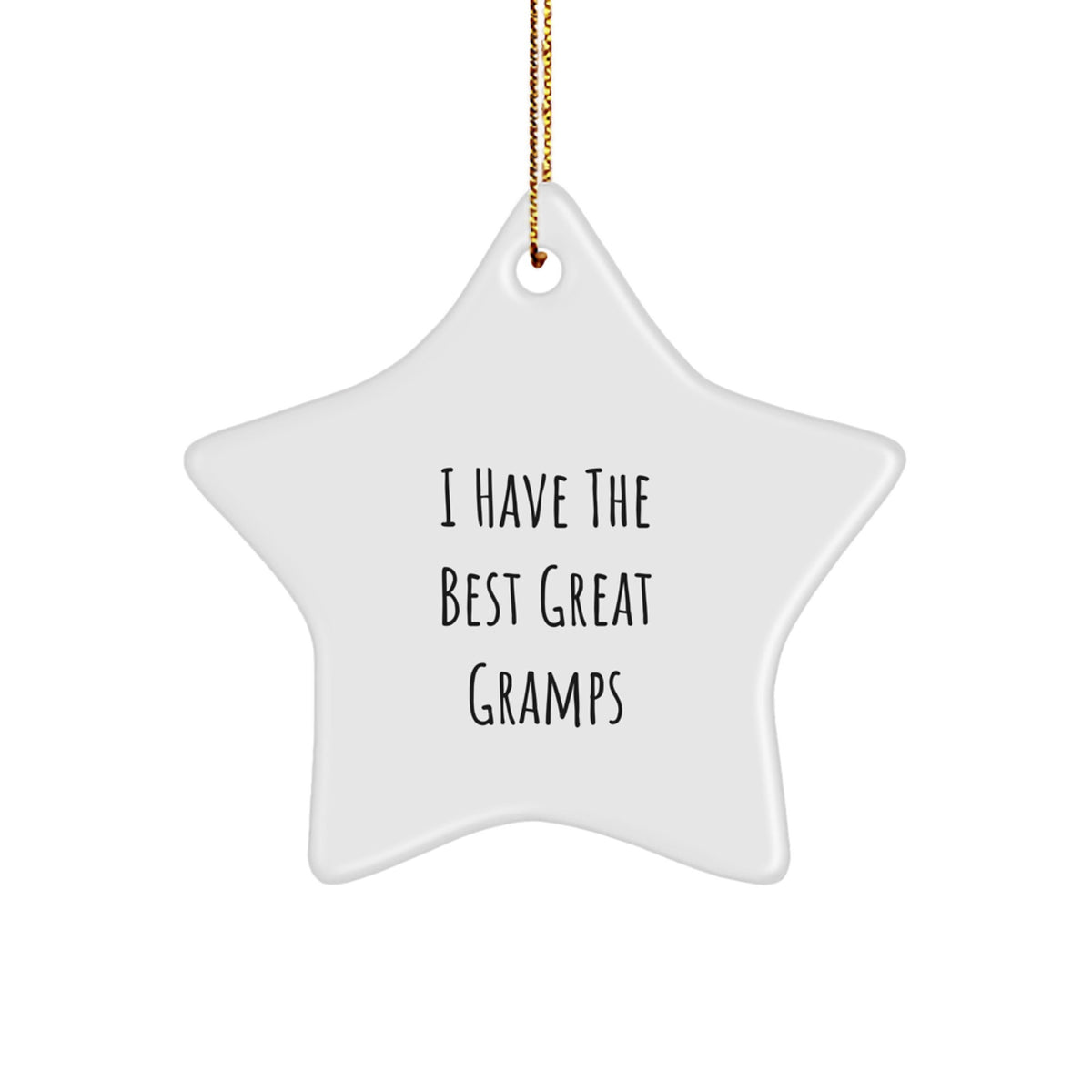 Funny Gramps Gifts - I Have The Best Great Gramps Star Ornament for Christmas Unique Gifts from Men to Gramps - Image 1