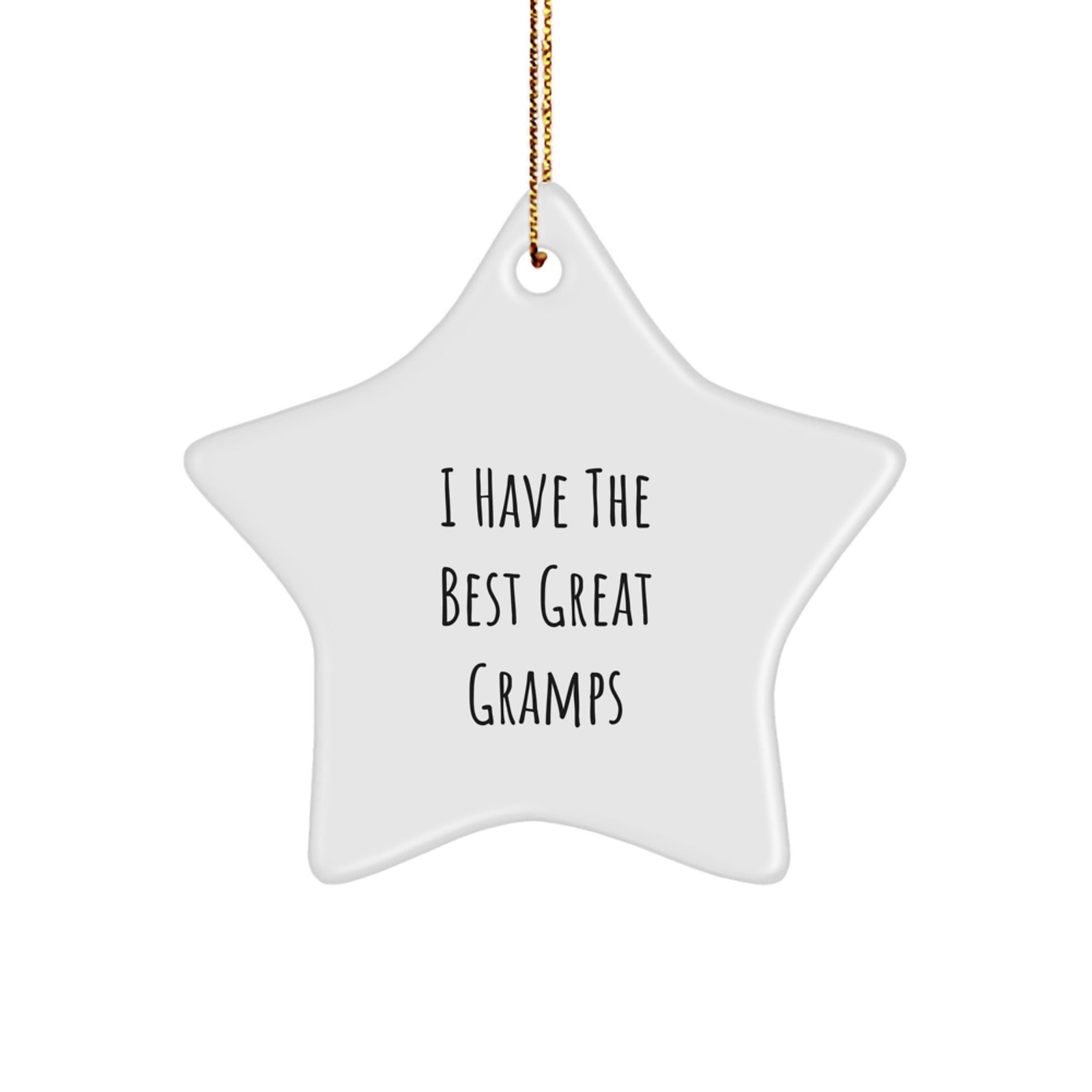 Funny Gramps Gifts - I Have The Best Great Gramps Star Ornament for Christmas Unique Gifts from Men to Gramps - Image 1