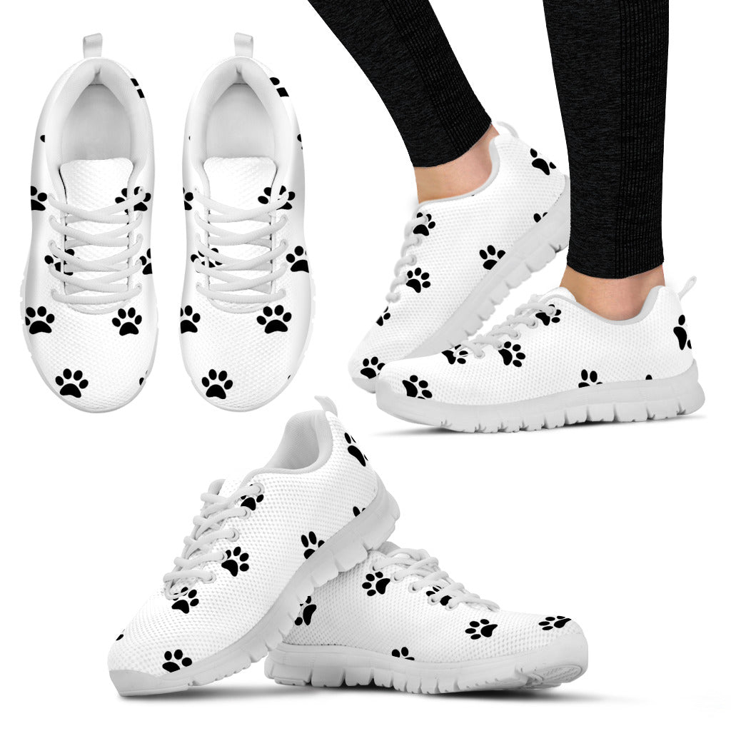 The Paw Life White Sneakers
