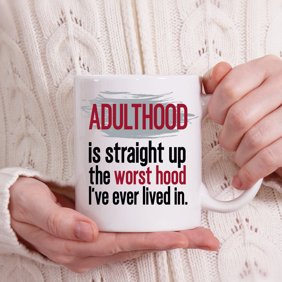 Adulthood - White Mug