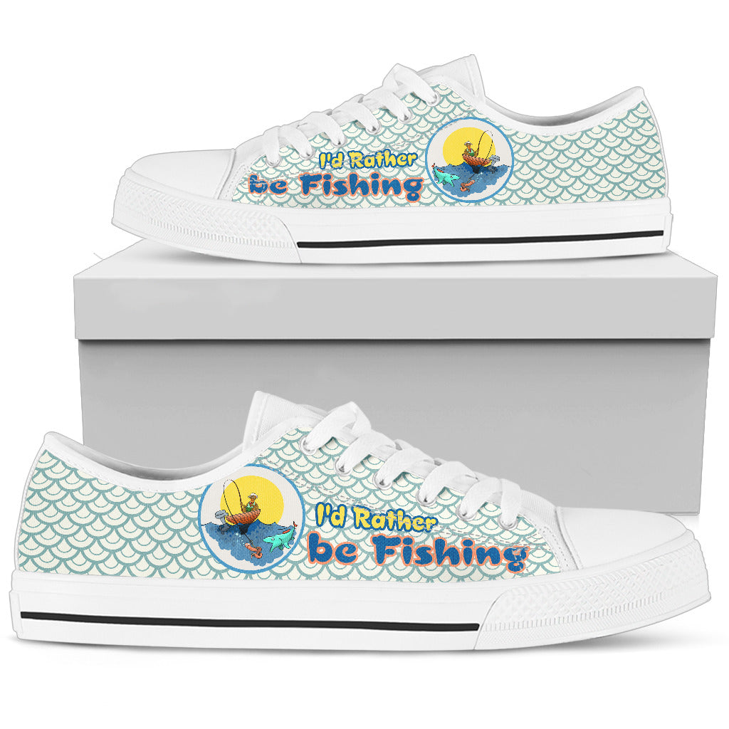 Rather Be Fishing Low-Top