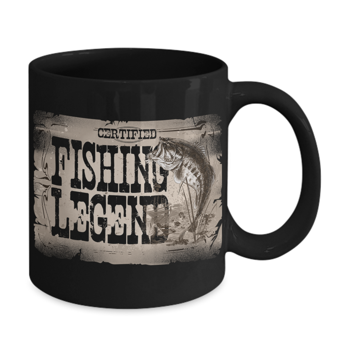 Certified Fishing Legend - Funny Quotes Coffee Mug