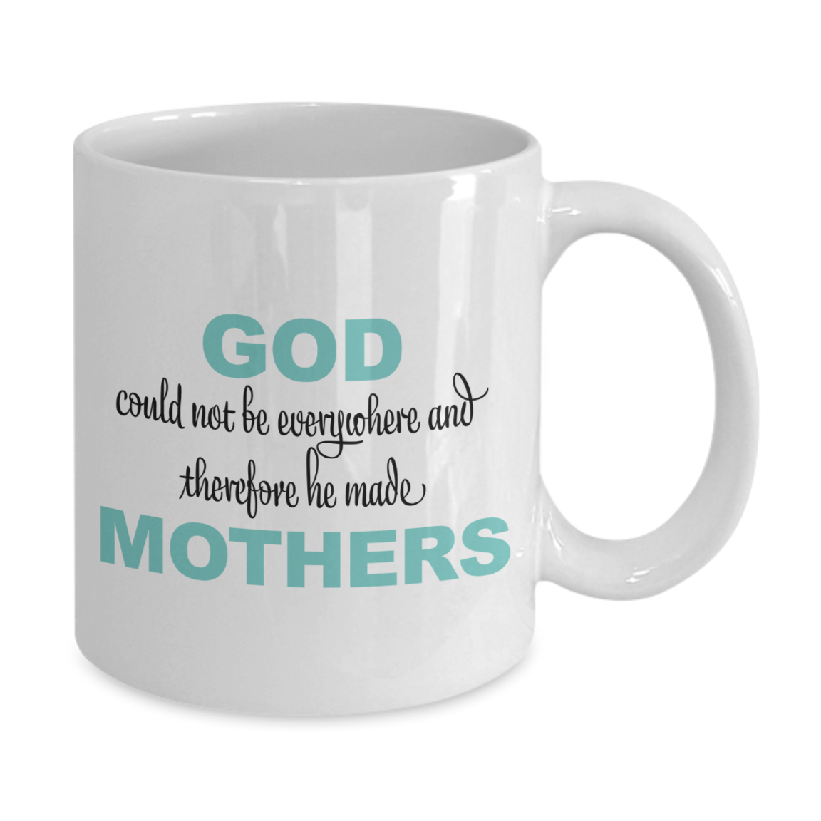 God and Mothers - Inspirational Family Quotes Coffee Mug