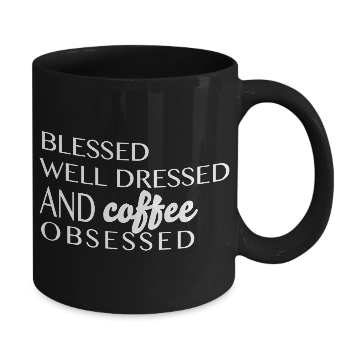Coffee Obsessed - Funny Quotes Coffee Mug