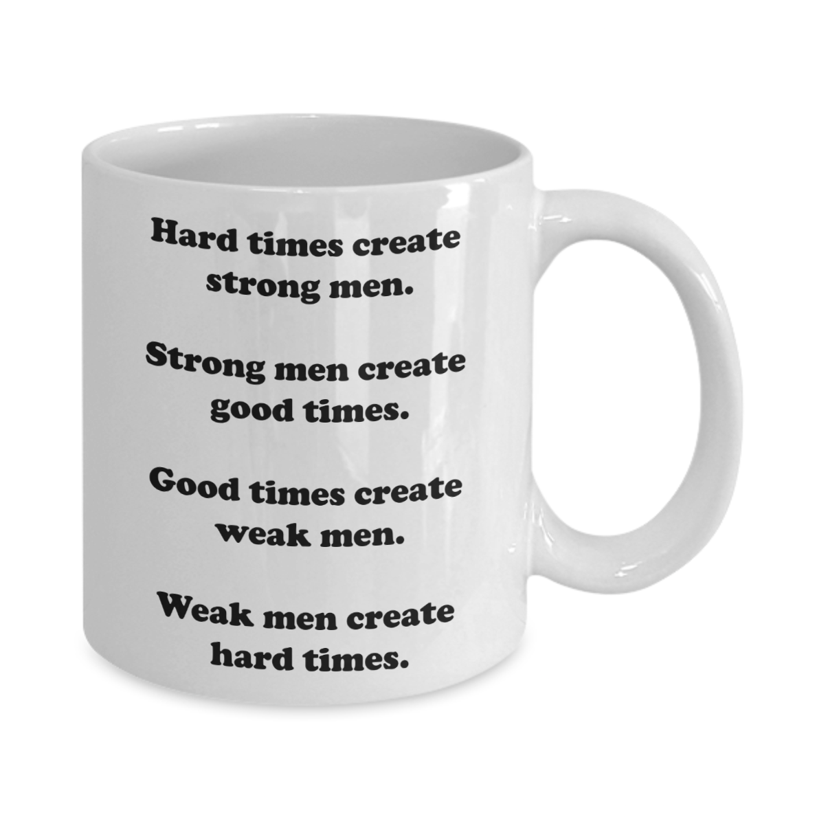 Hard Times - Inspirational Quotes Coffee Mug