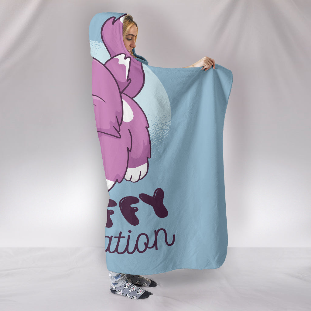 Fluffy Temptation Hooded Blanket