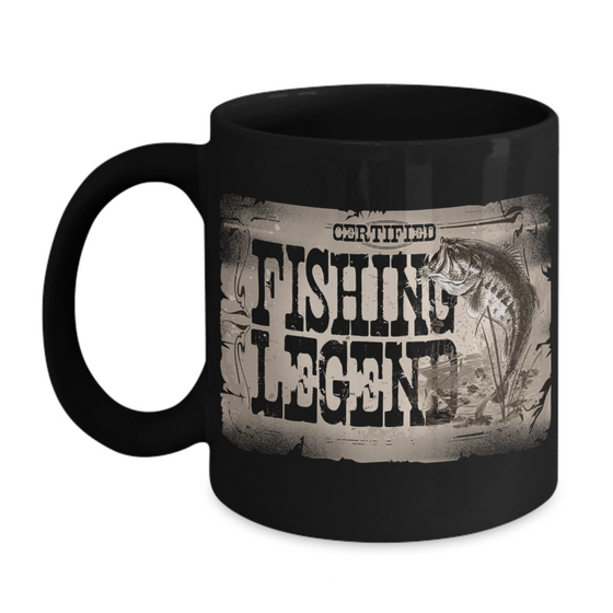 Certified Fishing Legend - Funny Quotes Coffee Mug