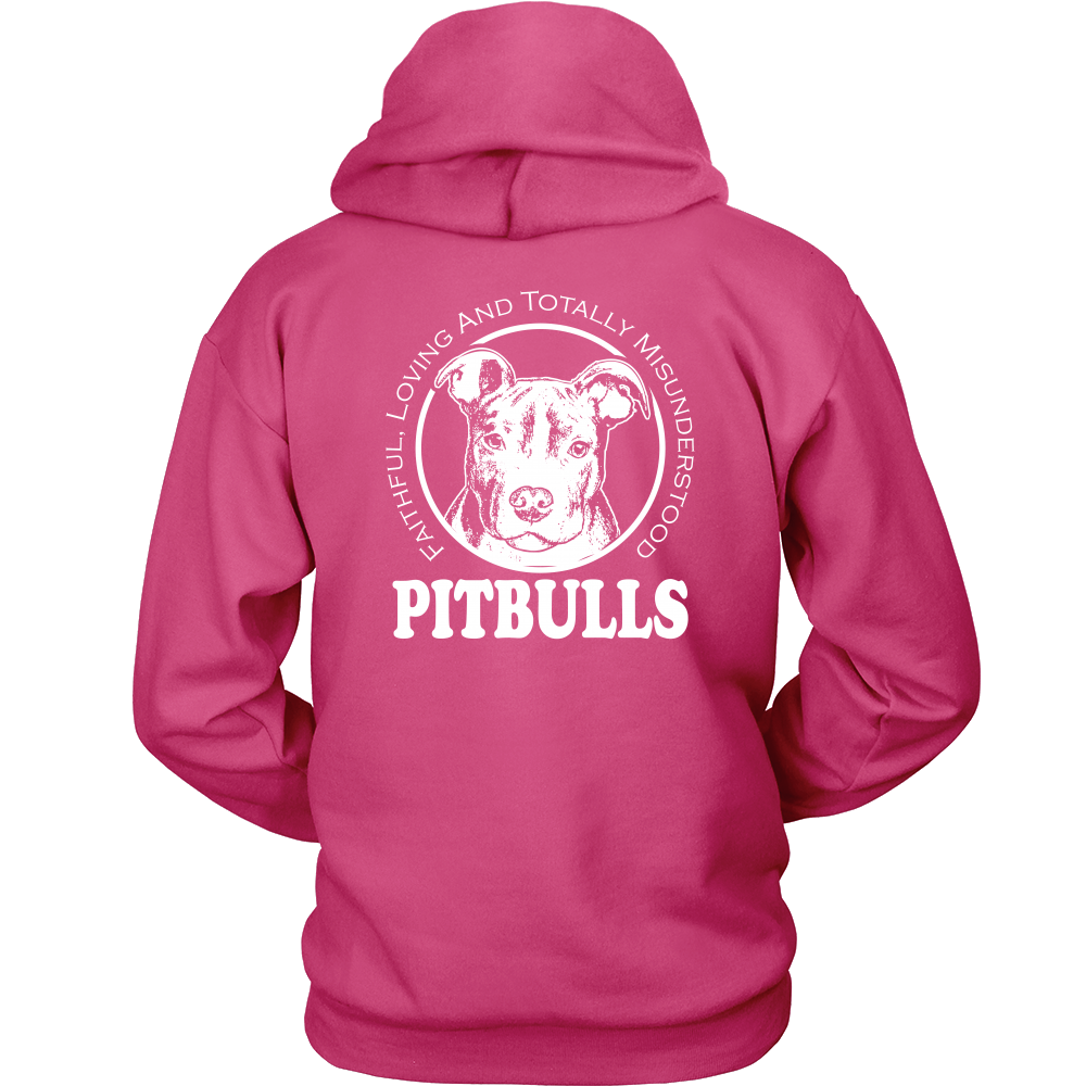 Two Sided Pitbull Passion Hoodie & Crewneck